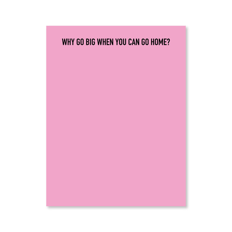 Go Home Notepad