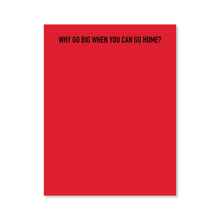 Go Home Notepad