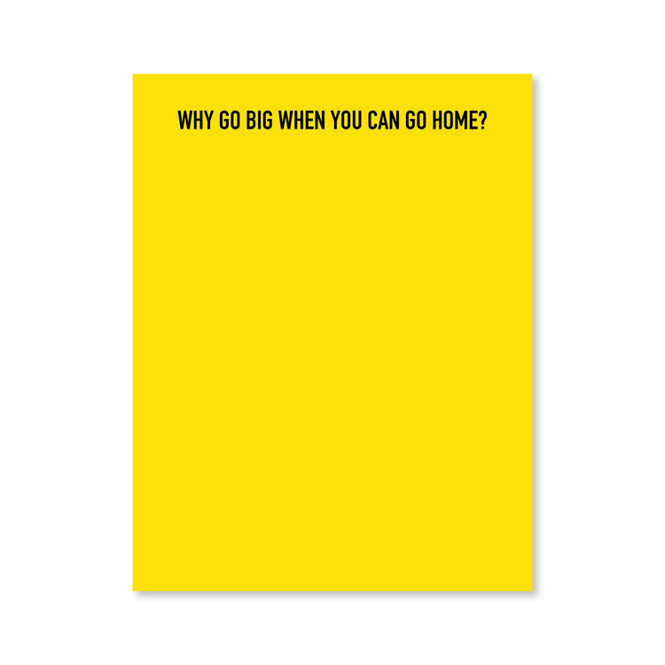 Go Home Notepad